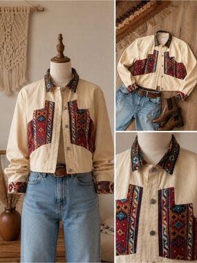 BANJO Dallas Texas Southwestern Cropped Jacket